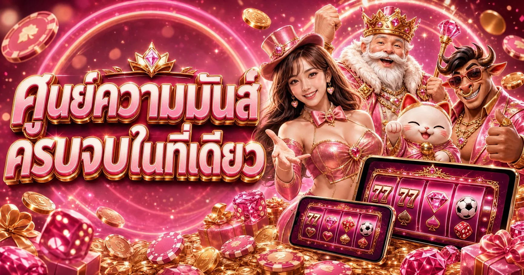 แบนเนอร์ Warp777 ทางเข้าเว็บหลักและเกม PG