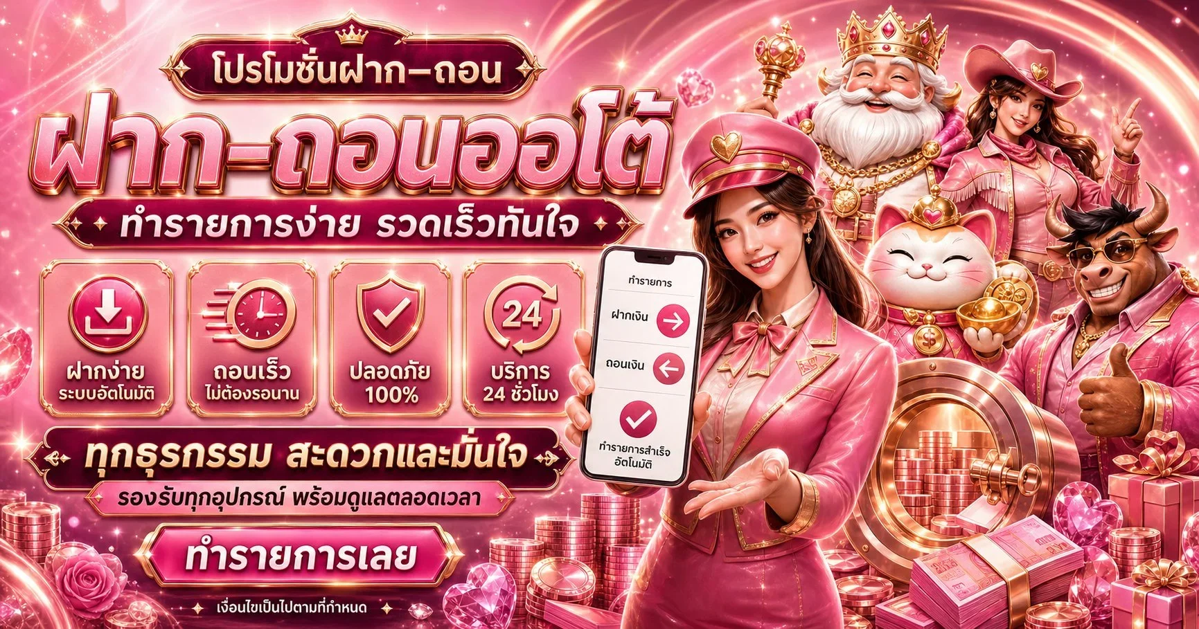 แบนเนอร์ Warp777 คาสิโนและบาคาร่าออนไลน์